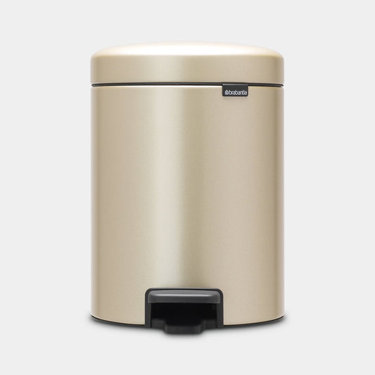 NewIcon Pedal Bin Silent 5 Litre - Champagne