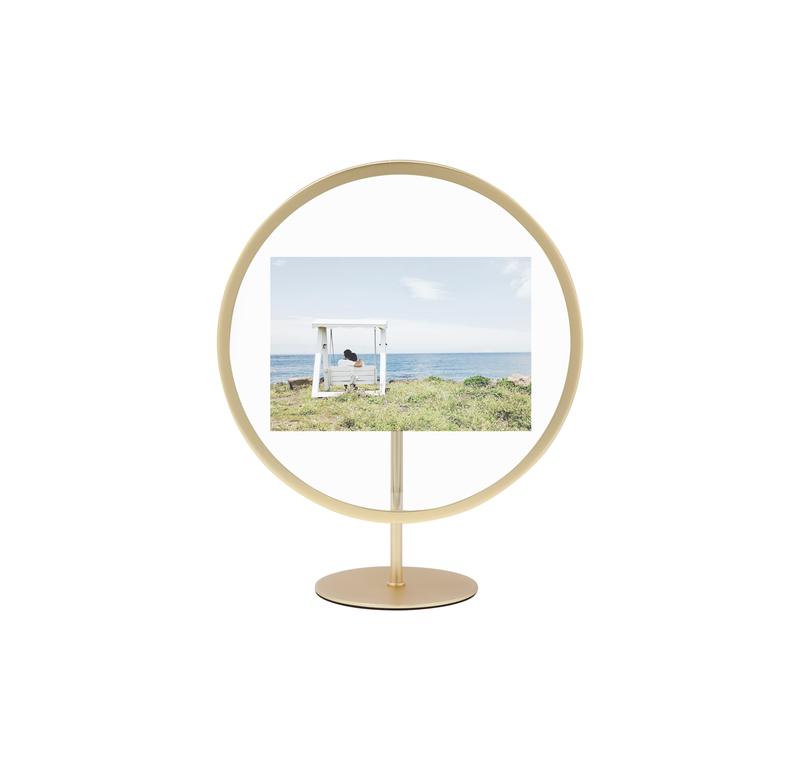 Infinity Round Picture Frame 5" x 7" - Matte Brass